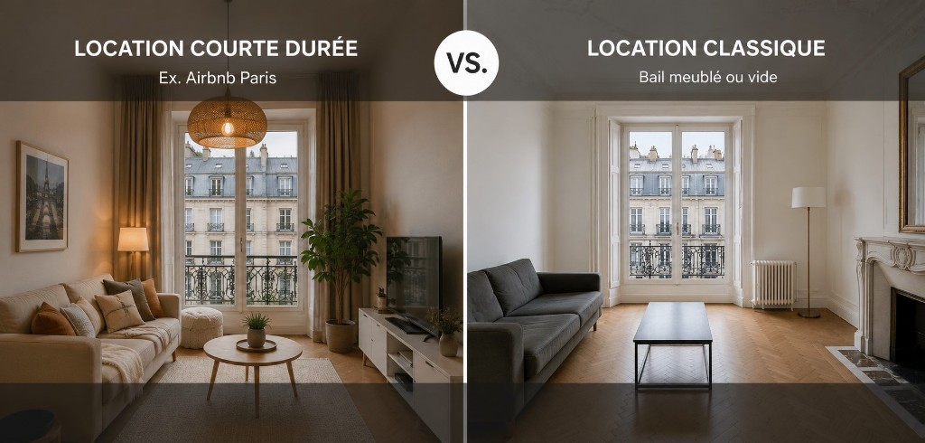 Location courte durée vs classique à Paris : étude comparative